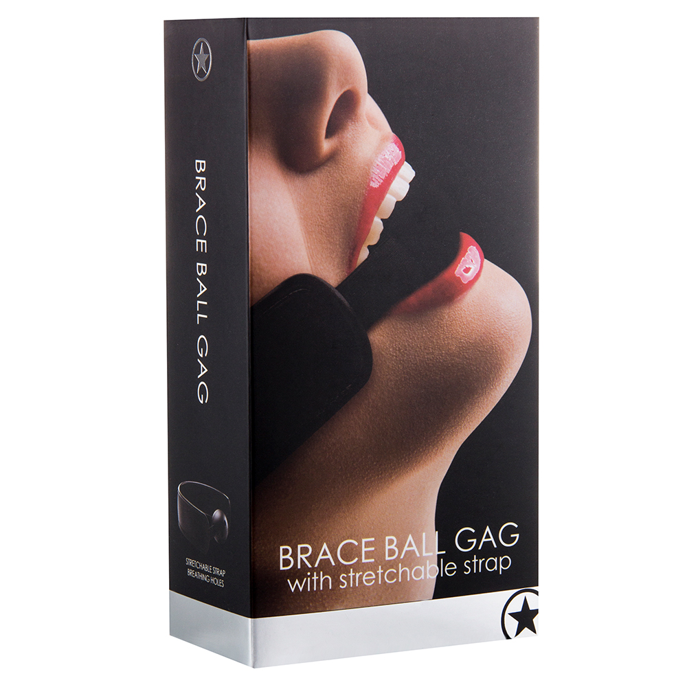 Mordaça Brace Ball Gag Preta - Image 3