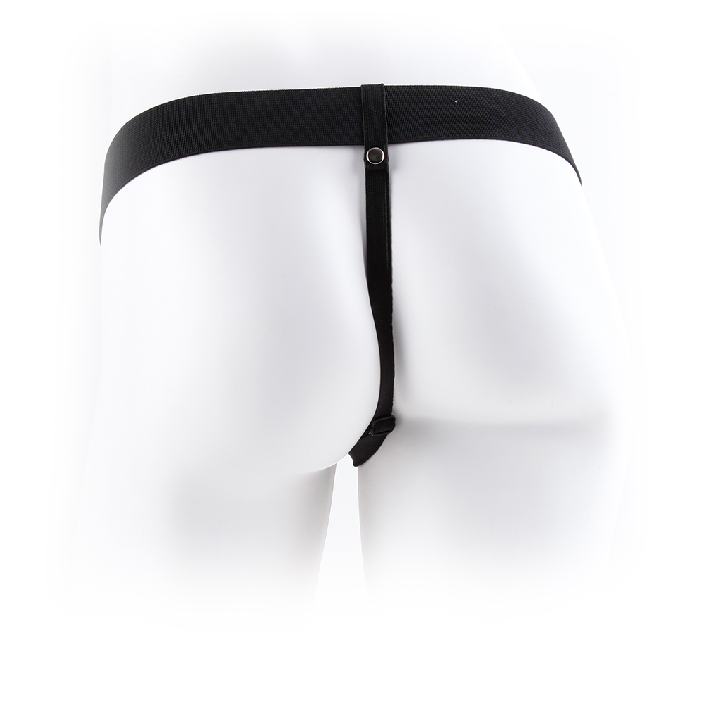 Strap-On Oco Com Vibração E Testículos 7' Fetish Fantasy Series Branco - Image 5