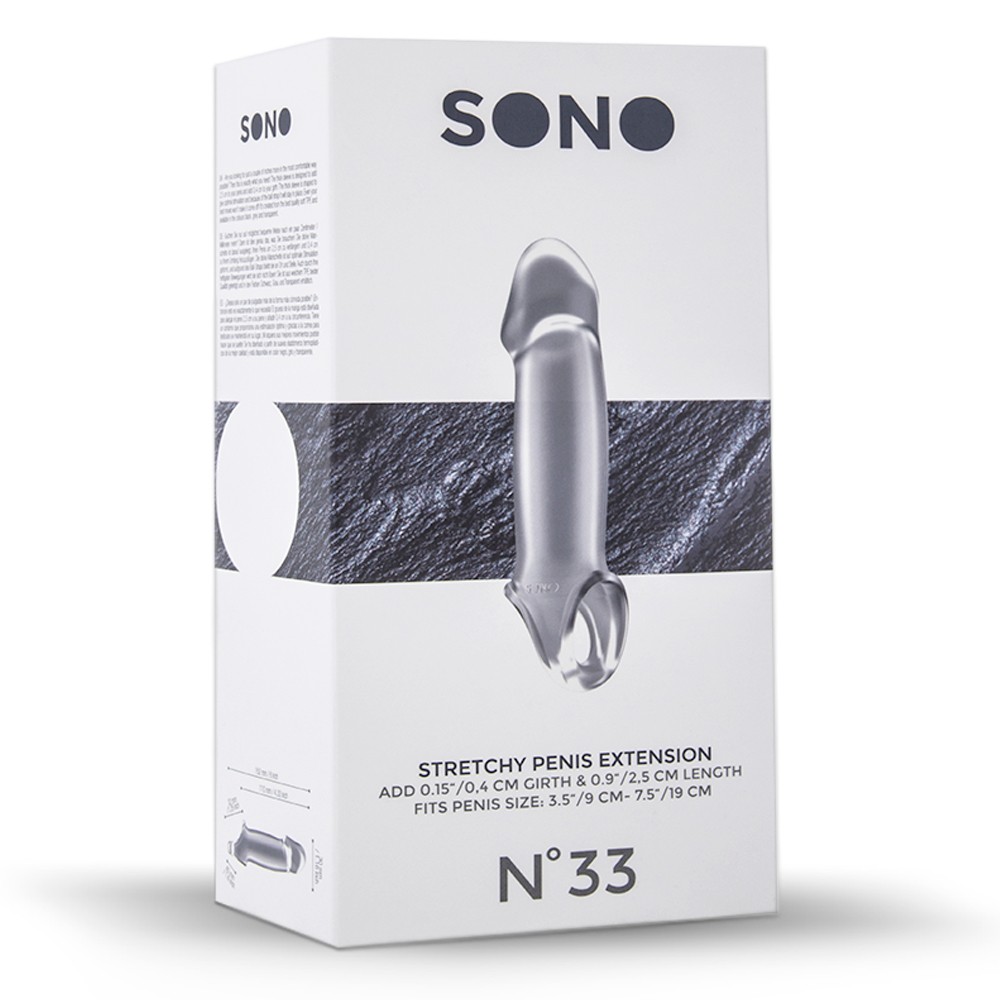 Manga Com Extensão Para O Pénis Sono Nº33 Transparente - Image 3