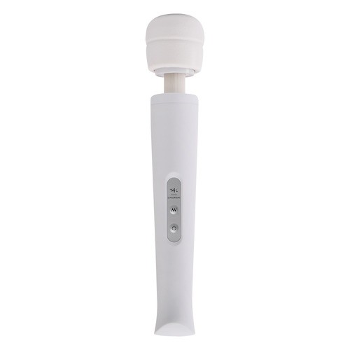 Massajador Com Carregador Usb Candy Pie Magic Wand Branco