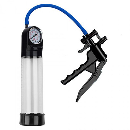Bomba Para O Pénis Com Medidor Pressure Touch Gun Transparente