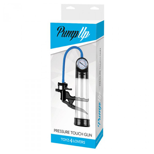 Bomba Para O Pénis Com Medidor Pressure Touch Gun Transparente - Image 3
