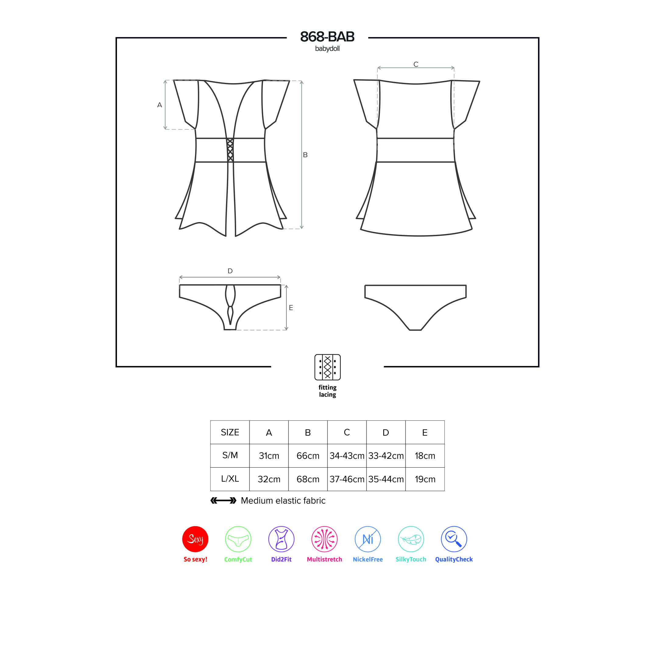 Camisa De Noite E Tanga 868-Bab Obsessive - Image 4