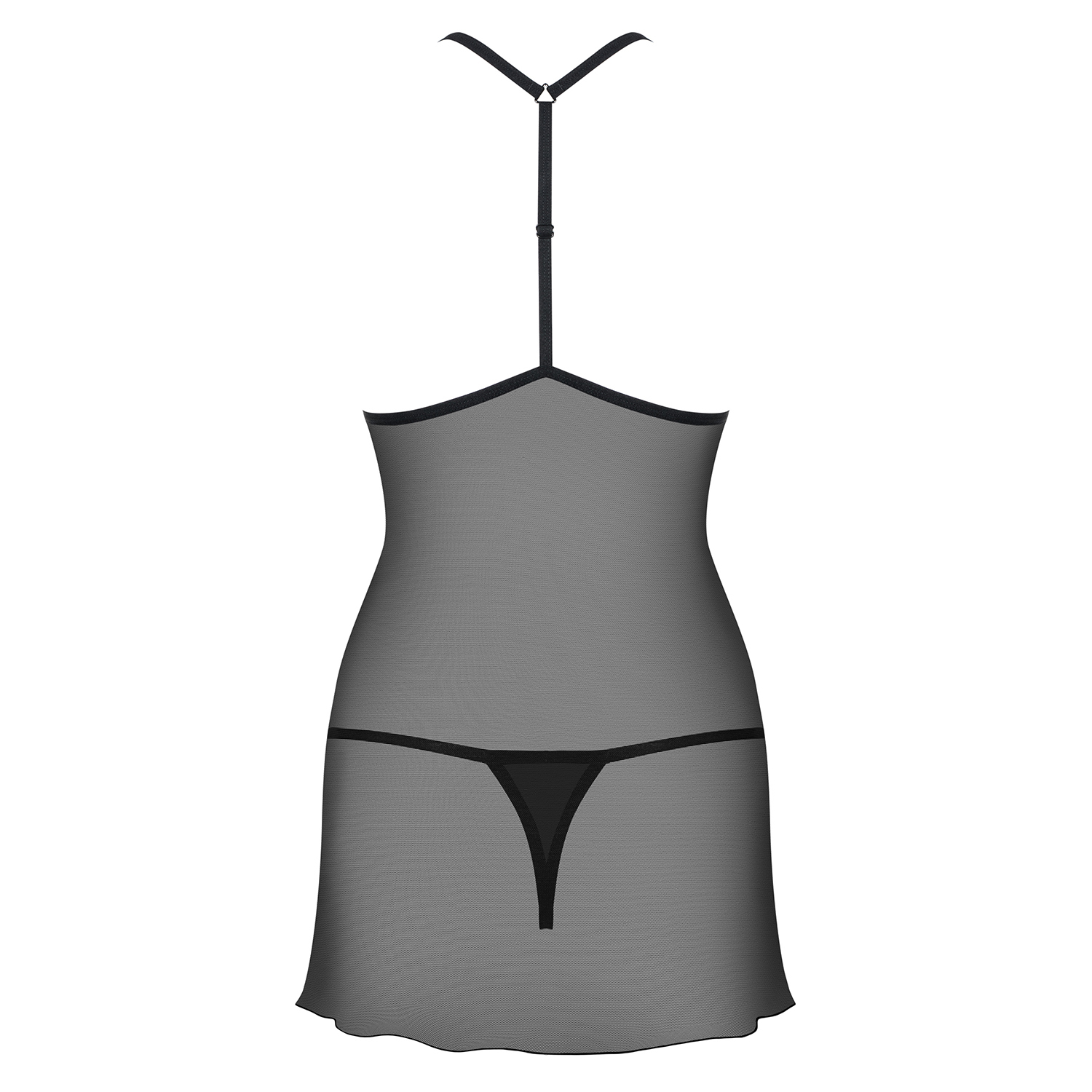 Camisa De Noite E Tanga 875-Che Obsessive Preta - Image 4