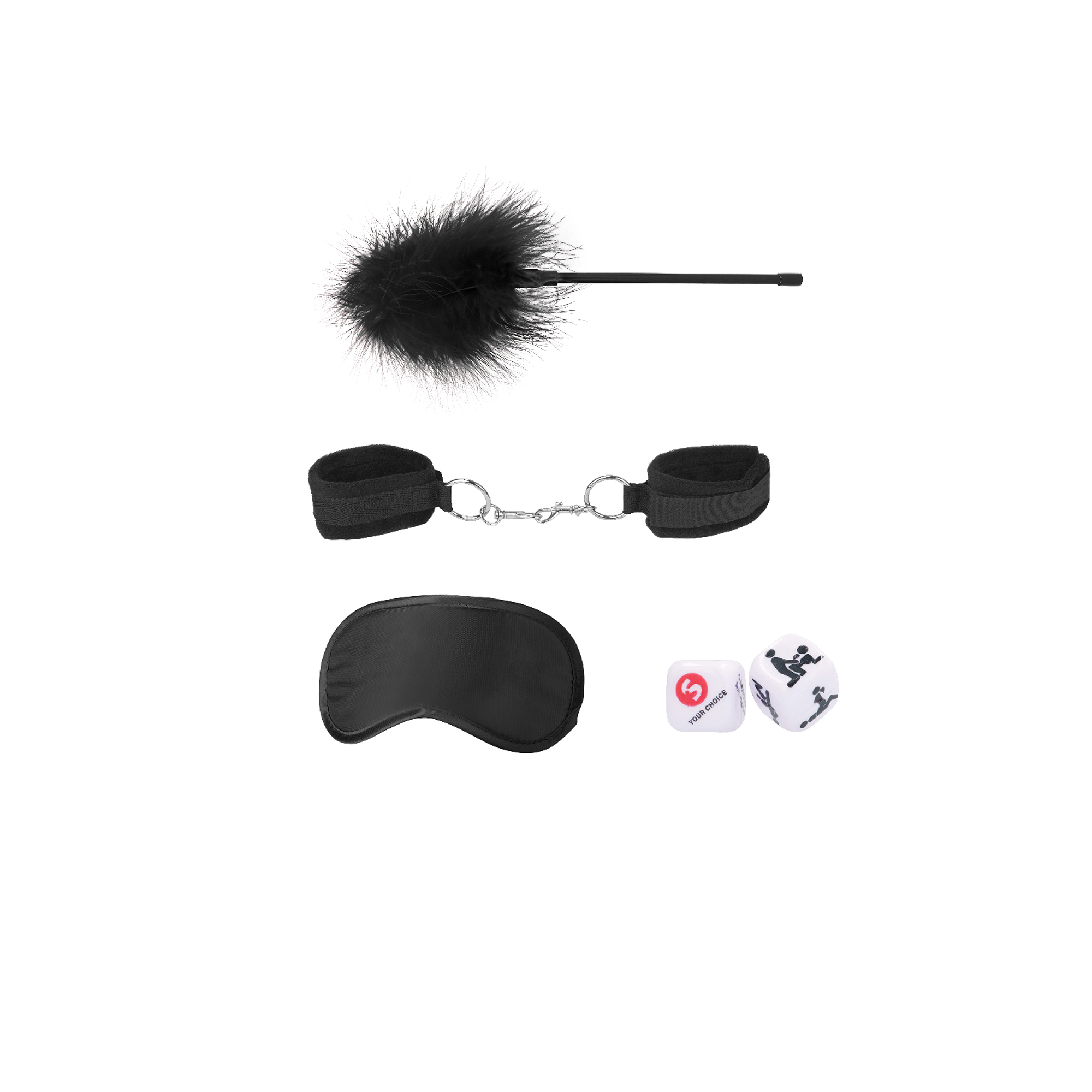 Kit Bondage Introdutório 2 Preto Ouch! - Image 2