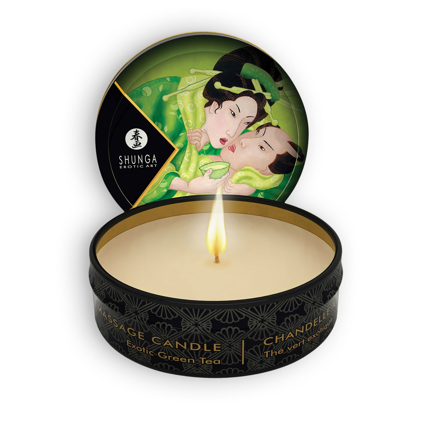 Vela De Massagem Afrodisíaca Shunga Chá Verde 30Ml
