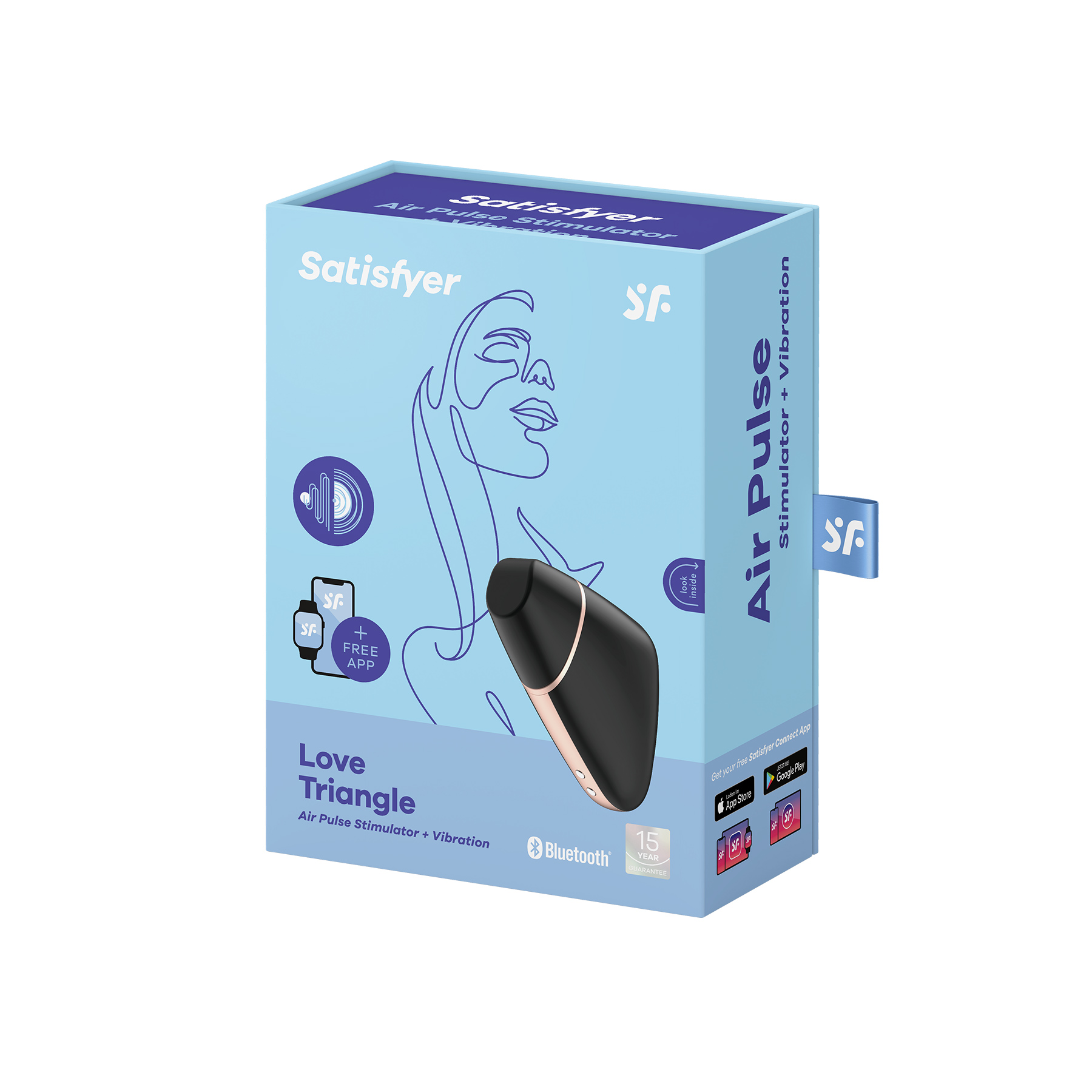 Estimulador Love Triangle Com App Satisfyer Preto - Image 7