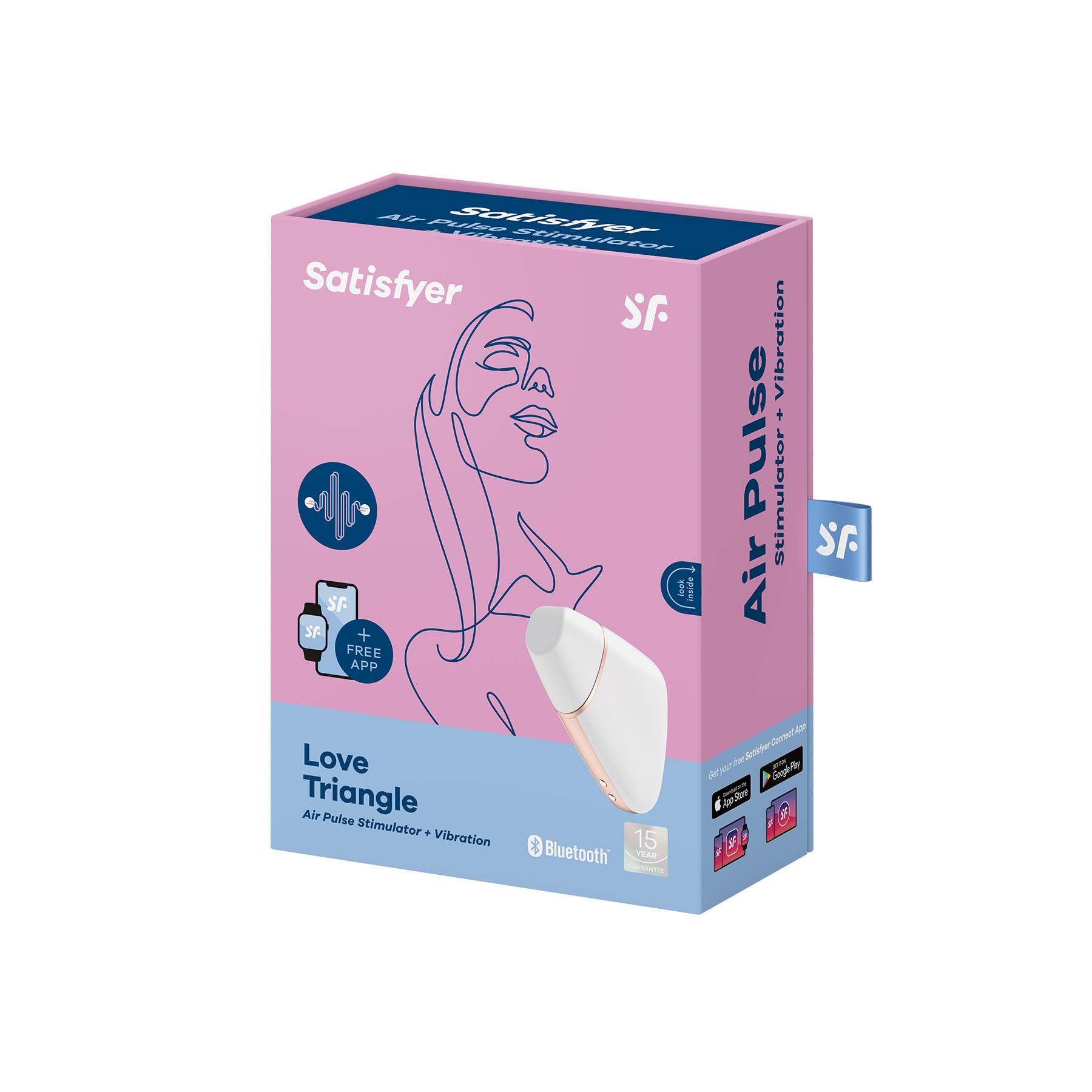 Estimulador Love Triangle Com App Satisfyer Branco - Image 7