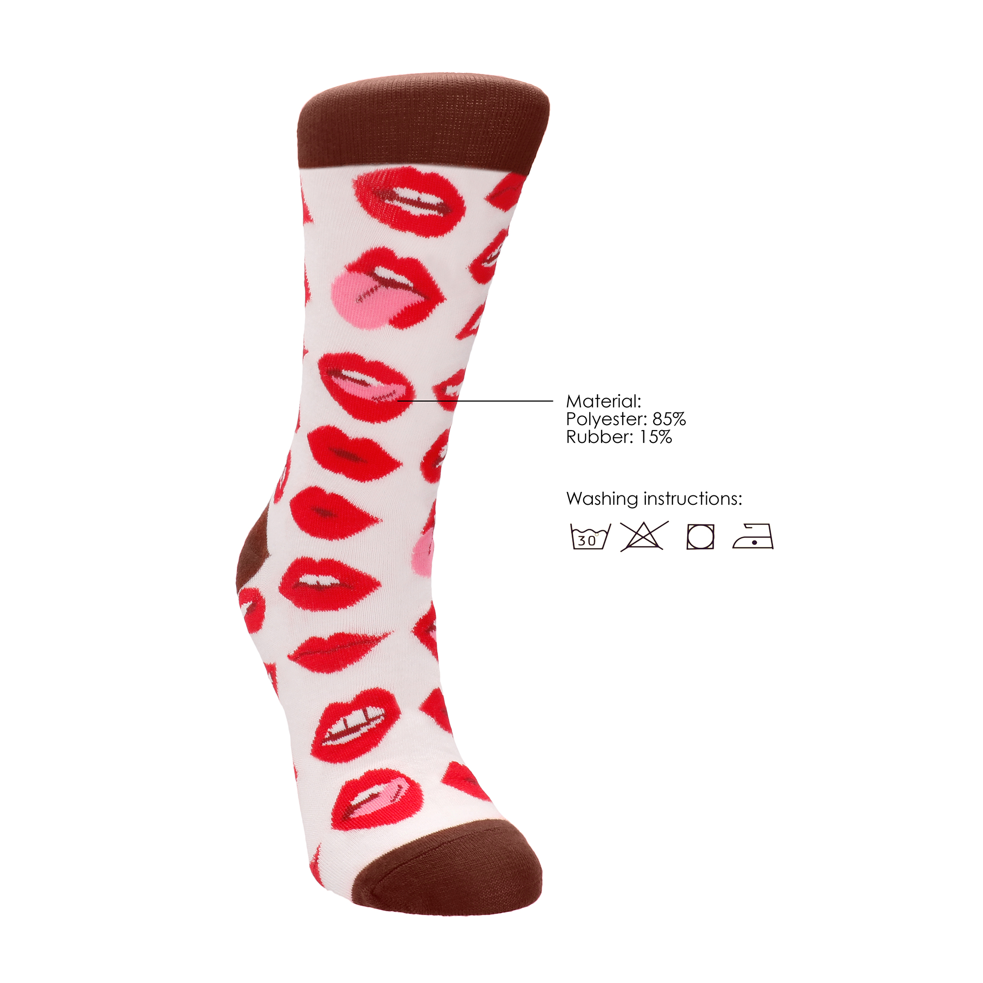 Meias Lip Love Shots - 36-41 - Image 5