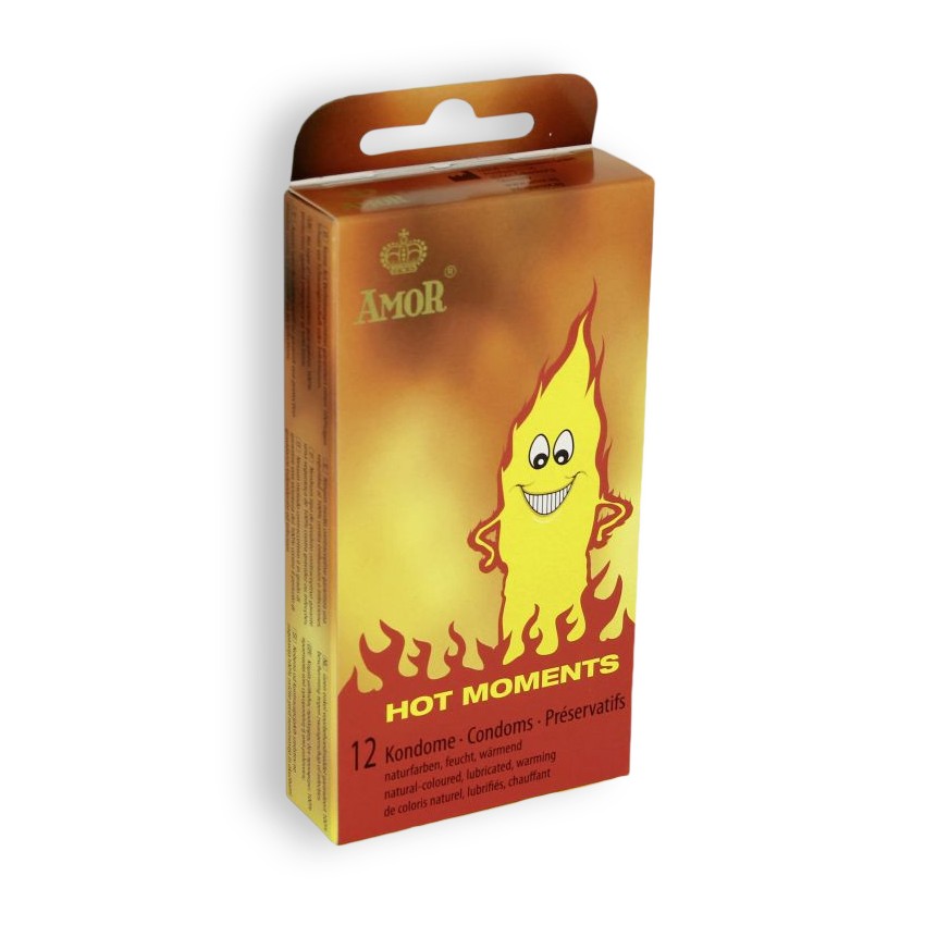 Preservativos Hot Moments 12 Unidades