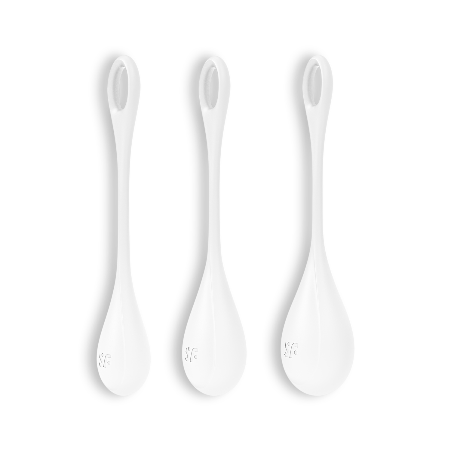 Conjunto De 3 Bolas Kegel Yoni Power 1 Satisfyer Brancas