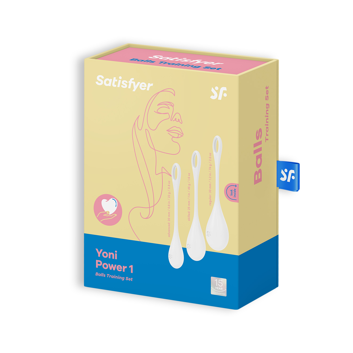 Conjunto De 3 Bolas Kegel Yoni Power 1 Satisfyer Brancas - Image 5
