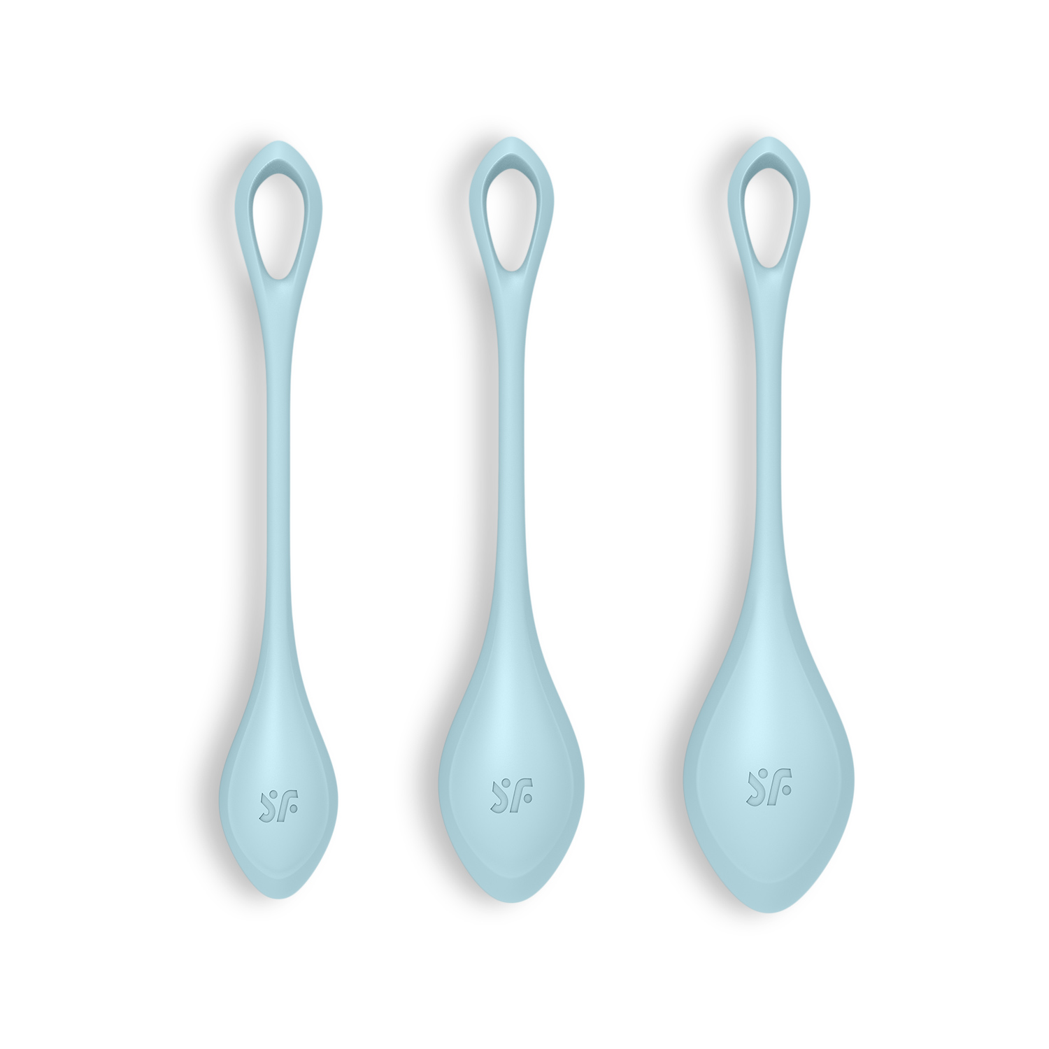 Conjunto De 3 Bolas Kegel Yoni Power 2 Satisfyer Azuis - Image 4
