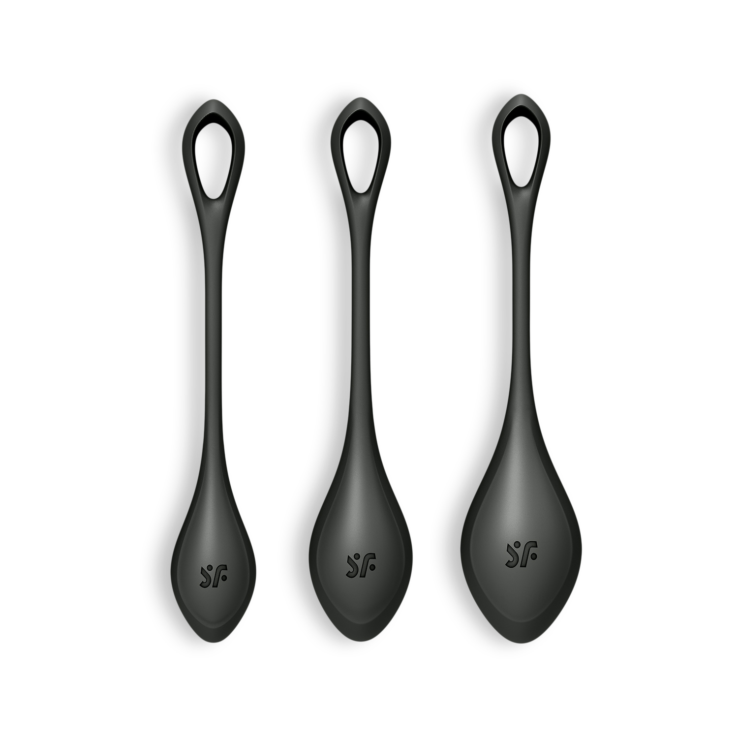 Conjunto De 3 Bolas Kegel Yoni Power 2 Satisfyer Pretas - Image 4