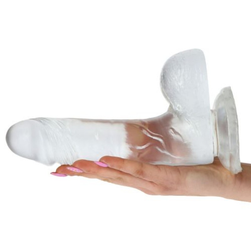 Dildo Real Rapture Fire Passion 8'' Transparente - Image 4