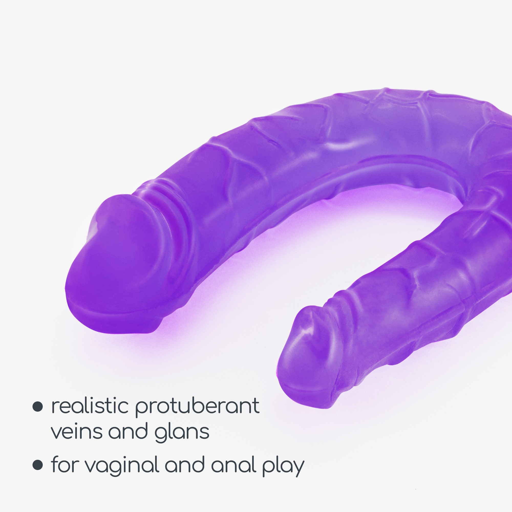 Deep Diver Dildo Duplo Com Lubrificante Anal 50Ml Crushious Roxo - Image 8