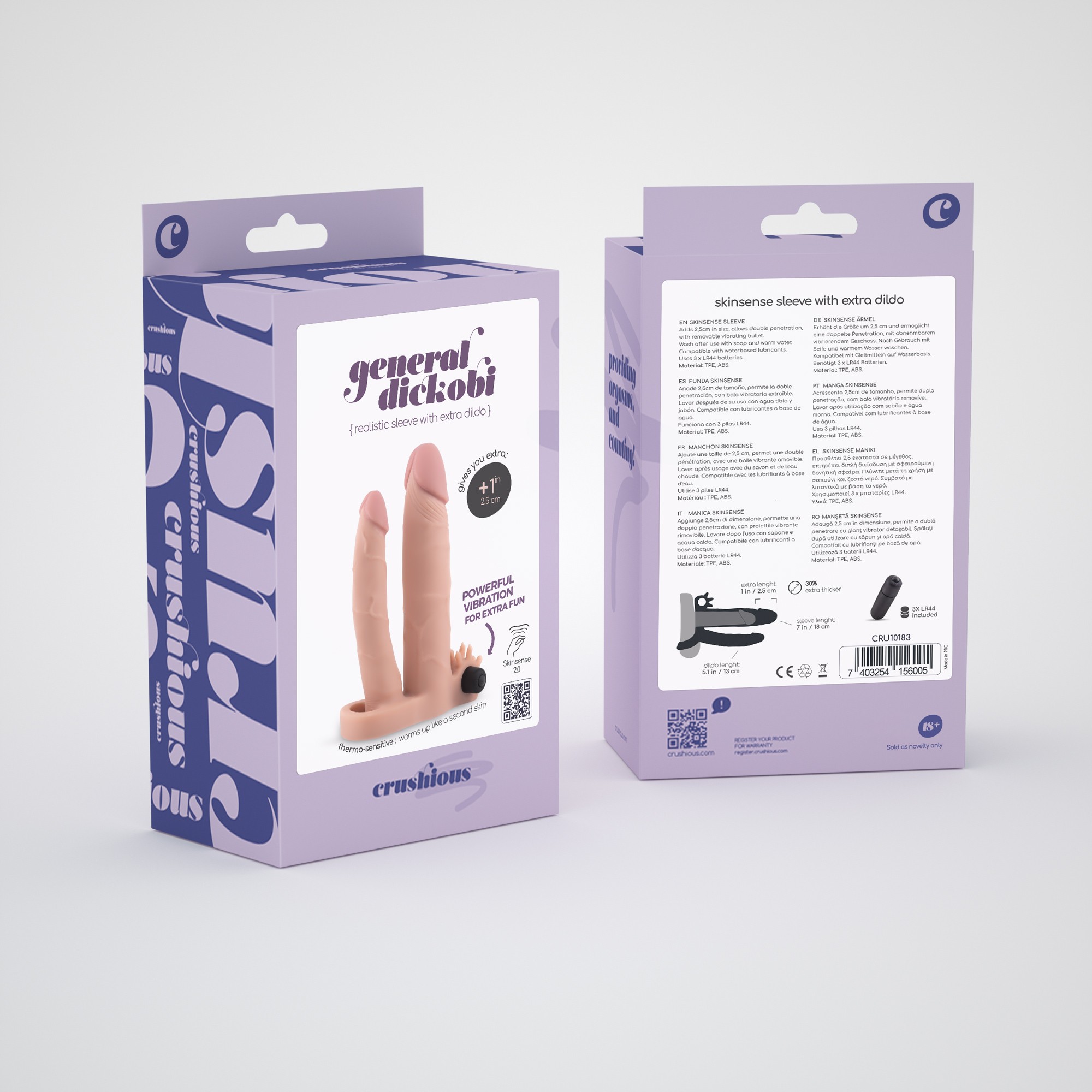 Manga Realista Para Pénis Com Dildo Extra General Dickobi Crushious - Image 8