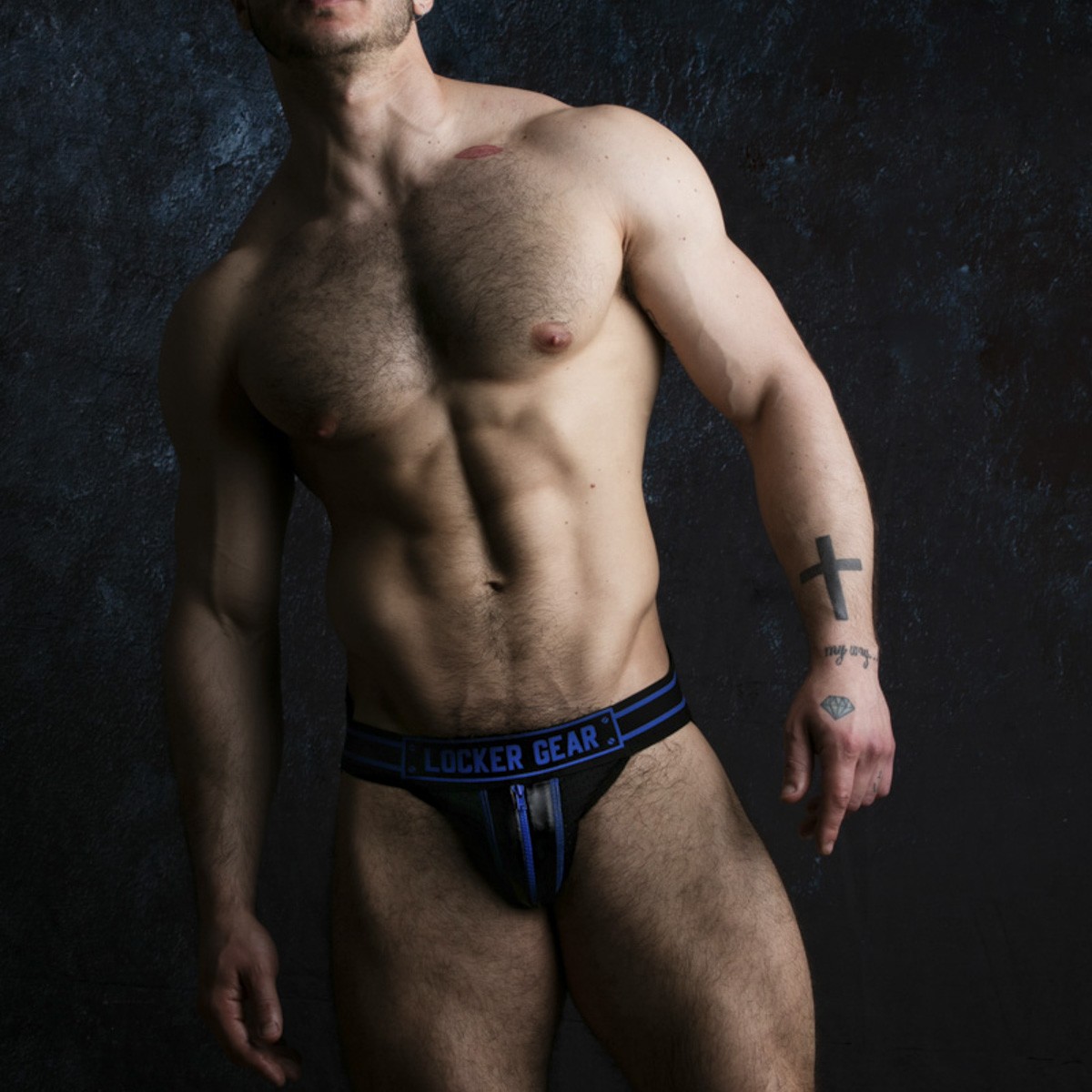 Jockstrap Massive Rude Locker Gear Azul - Image 4