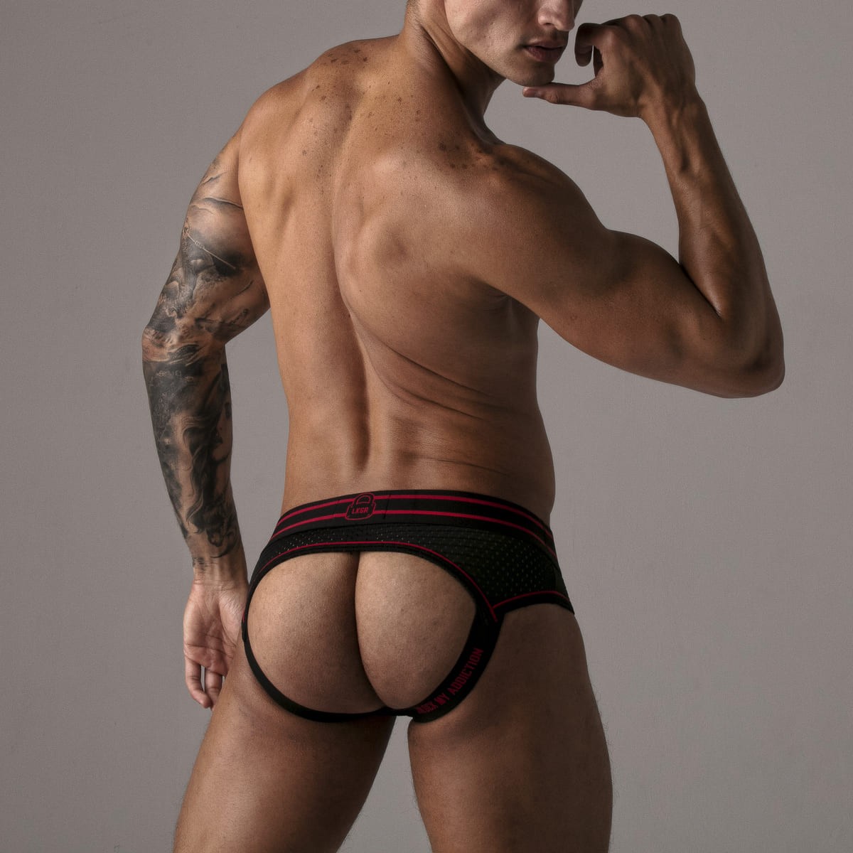Cueca Massive Rude Locker Gear Vermelha - Image 6