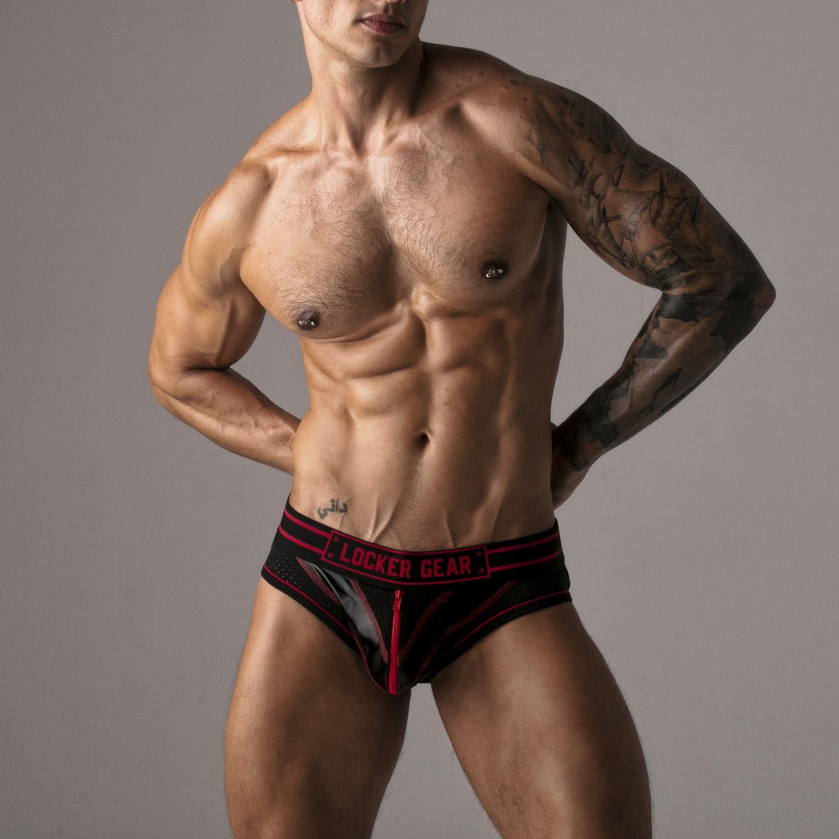Cueca Massive Rude Locker Gear Vermelha - Image 8