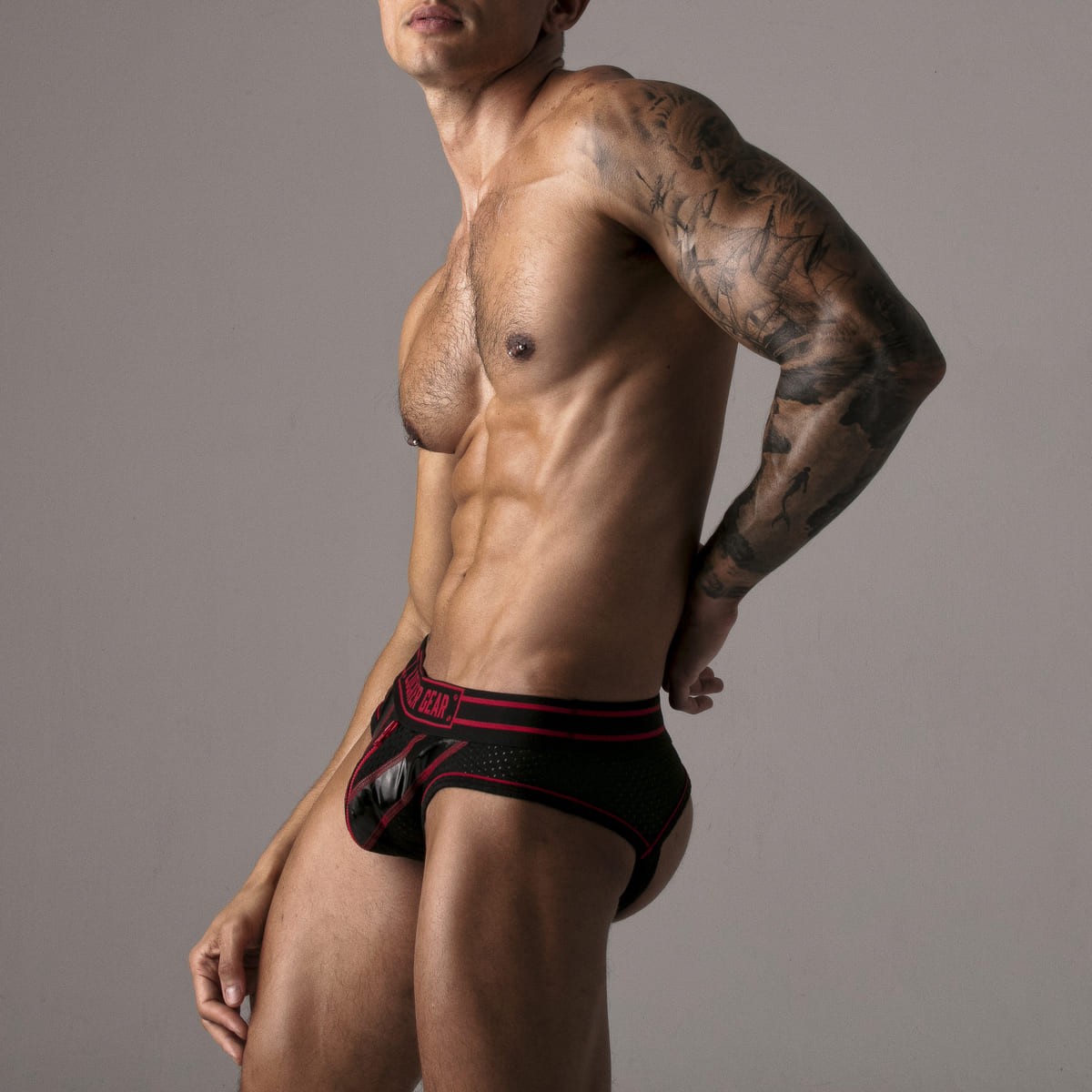 Cueca Massive Rude Locker Gear Vermelha - Image 9