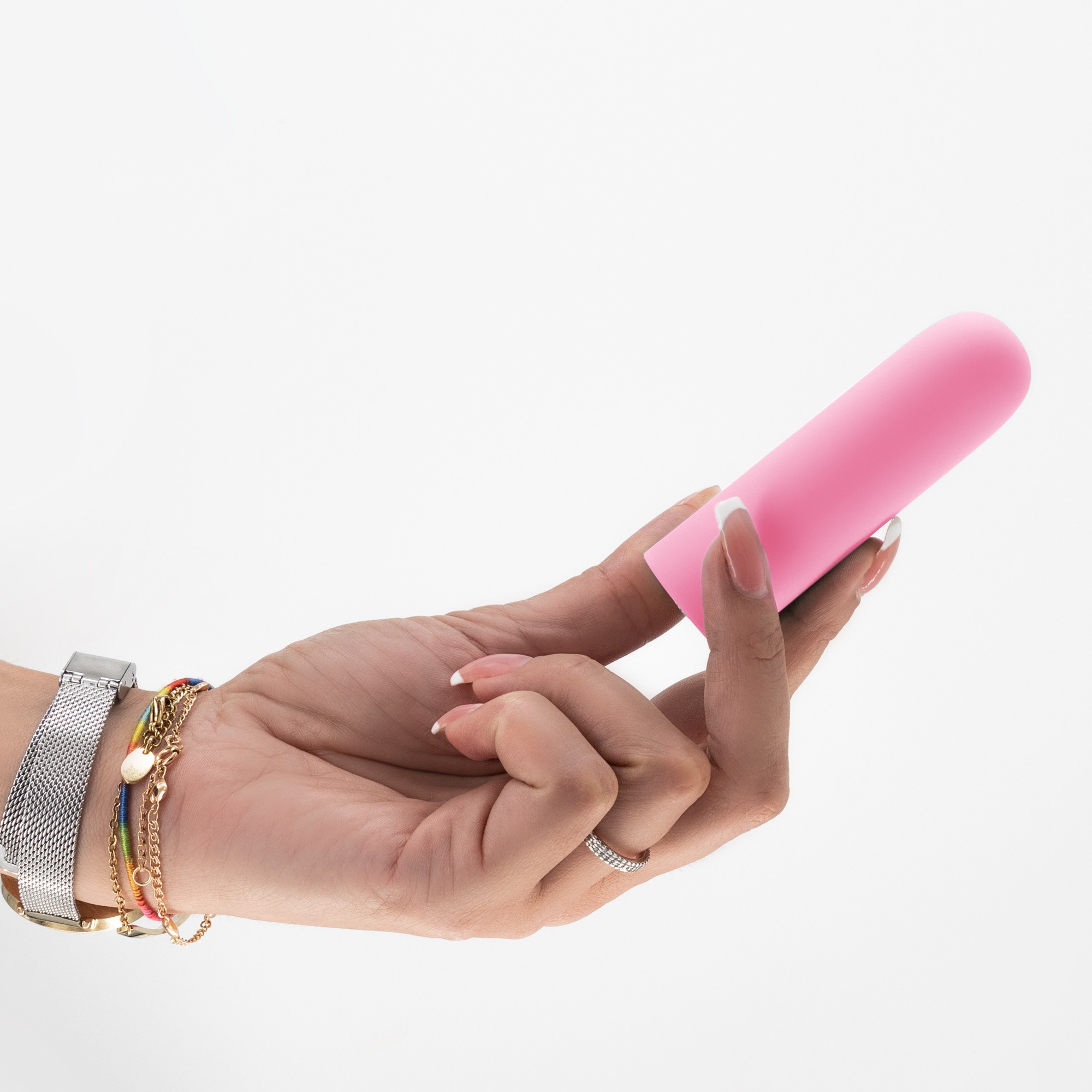 Quackers Bala Vibratória Recarregável Por Usb Rosa Crushious - Image 7