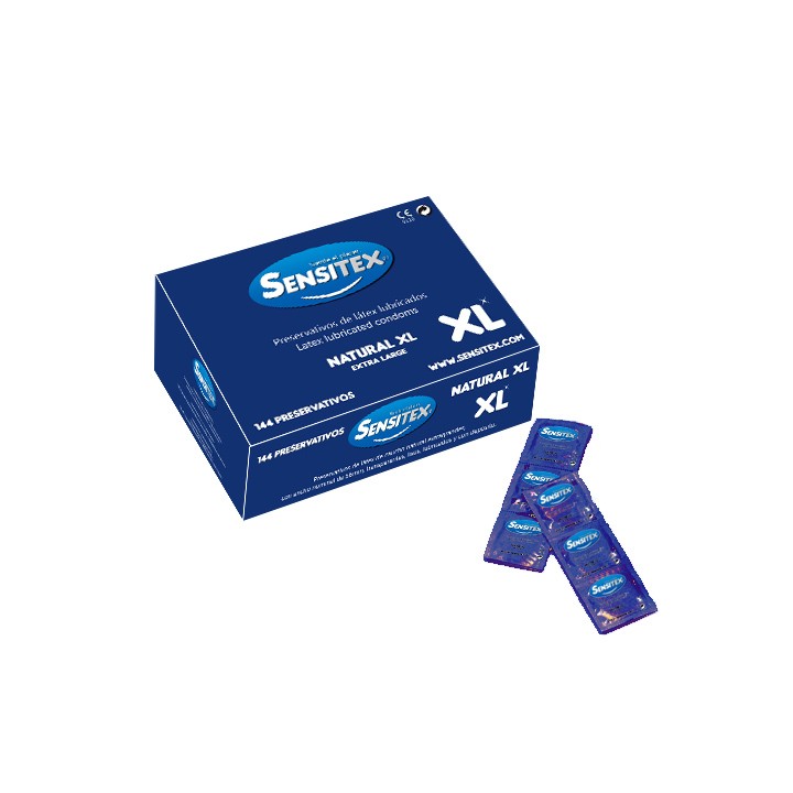 Preservativos Naturais Xl 144 Unidades Sensitex