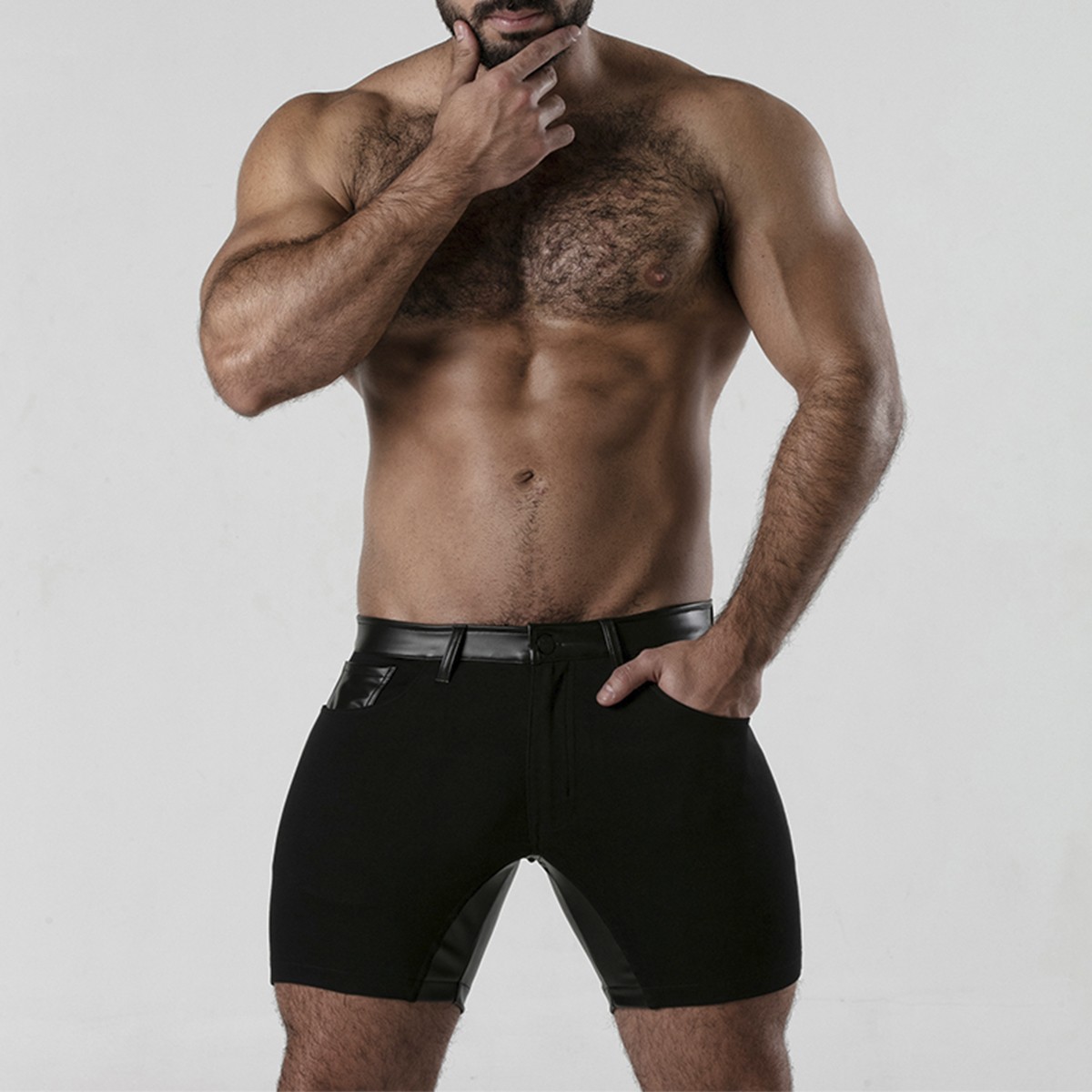Calção Perneira 5 Pocket Chap Short Preto Locker Gear