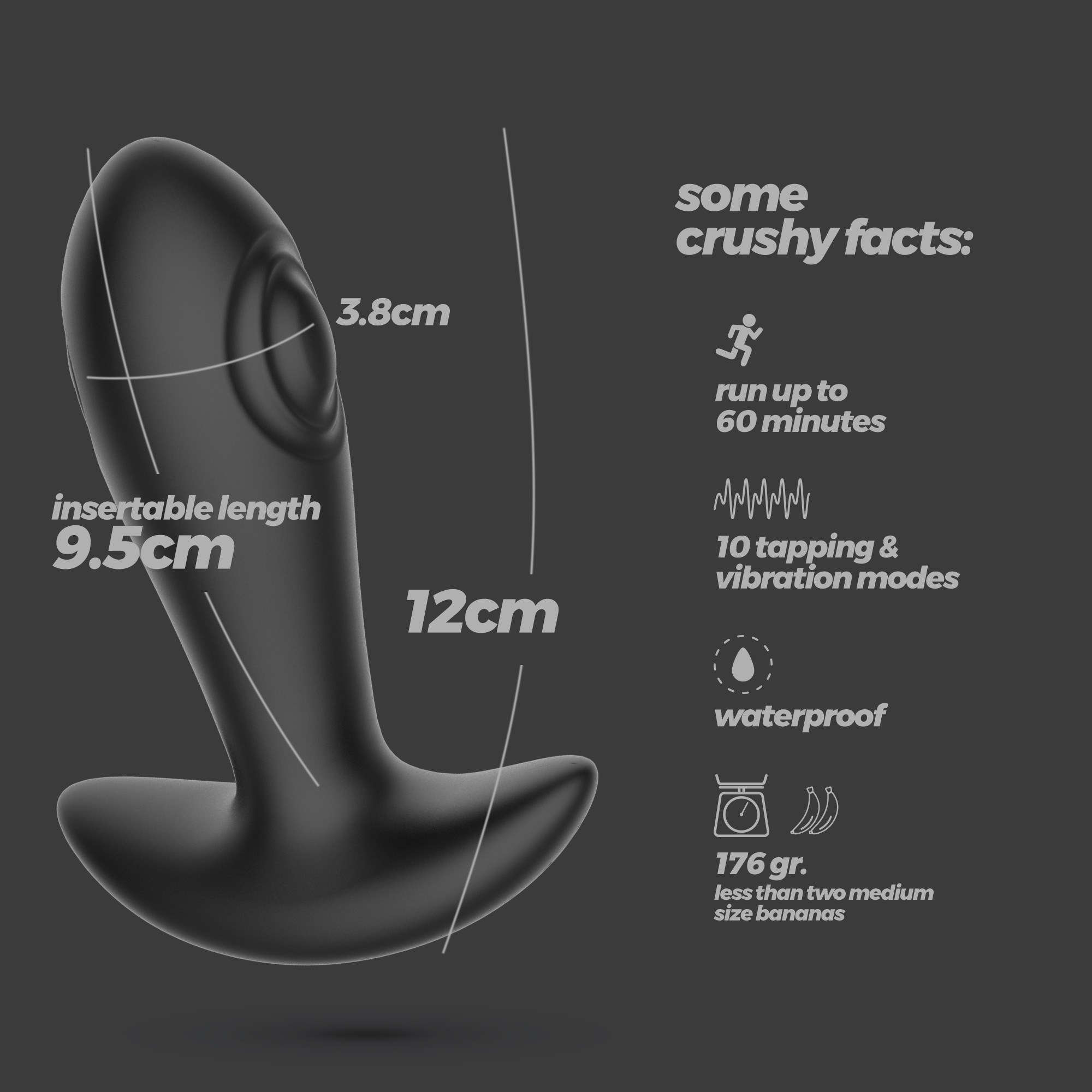 Octo Plug Anal Com Pulsação E Comando À Distância Crushious - Image 10